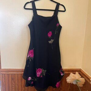 Scarlett Black and Pink Floral Dress - Size 11/12